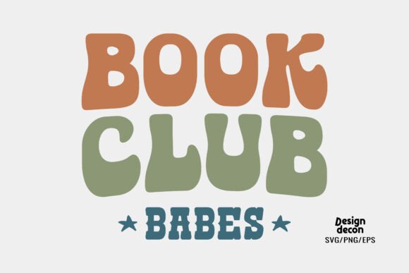 Book Club Babes Retro SVG PNG for Graphics and Crafts