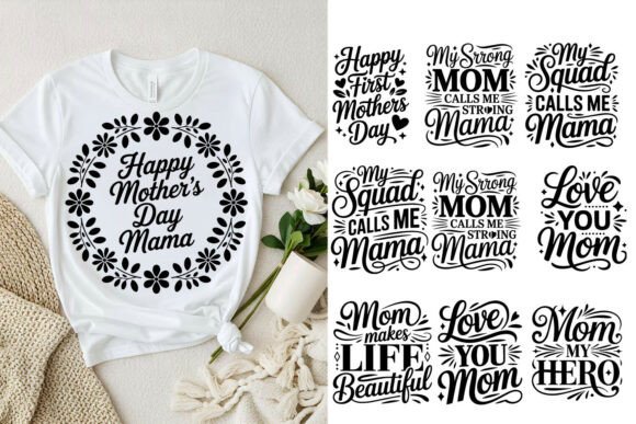 Happy Mother's Day SVG Design Bundle for Graphics & Crafts