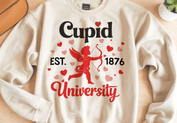 Valentine Cupid Typography SVG for Crafts and Graphics